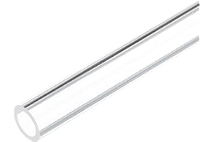 Rebower 12 tum x 12in hårdplast rör 5/16 tum x 12 tum DIY | Runda akrylrör i polykarbonat, för hydraulik, däck, akvarium, tra