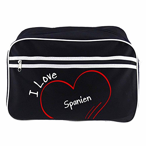 Preisvergleich Produktbild Retrotasche Modern I Love Spanien schwarz