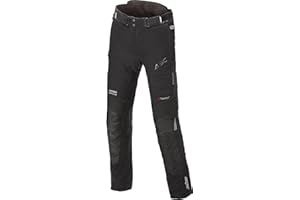 Büse Rocca Textilhose Herren, wasserdicht, Winddicht, atmungsaktiv, entnehmbare HUMAX Klimamembran, YF Knieprotektoren, Hitena Verstärkung, Belüftung Oberschenkel, Schwarz