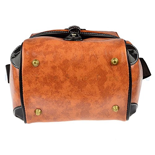 Fome Sac   tui de style vintage britpop en cuir synth  tique pour appareil photo DSLR Canon Nikon Sony Pentax   cadeau