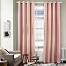Produktbild KINLO® 2Stk. 145x245cm (BXL) Rosa Gardinen mit Ösen blackout Thermo-Verdunklungsvorhänge aus 100% Polyester Blickdicht Fenstervorhang für Schlafzimmer Ösenvorhang blickdicht Wohnzimmer Wärmeschutz & Geräuschreduzierung 2 Jahren Garantie