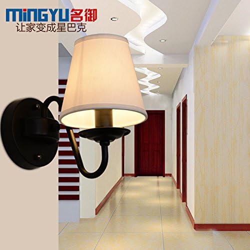 DYBLING Vintage Bedside Lamp American Minimalist Living Room Bedroom Black Single Ginseng Single Head - J Outdoor Indoor Wall Lights Lamp