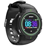 HOMECCLL Bluetooth Smart Armband 3D Gebogene Farbe Bildschirm IP68 50 Meter Wasserdichte Pulsmesser Sportuhr Weiche Harz Komfort Strap,Green