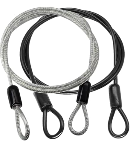 PATIKIL 0,6Ft Sécurité Câble Verrouillage, 12 Paquet Inox Acier 2mm Dia S 701828