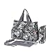 Generic Waterproof Mummy Bags Baby Diaper Nappy Changing Handbag - black and white RS.1550.00