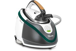 Polti Vaporella Next VN18.65, Centro de Planchado con Caldera de Alta Presión Max 7.2 Bar, Potencia 2200 W, Función Turbo y Eco, Autonomía ilimitada, Depósito 1.3 L, Steam Pulse 450g, Blanco y Verde