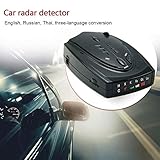 ZUEN 12V DC Voiture Détecteur De Radar avec G Capteur GPS Police Anti-Radar Vitesse Automatique X CT K La LED 360 Degrés Véhicule 16 Bandes Affichage,A