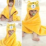 Mture Baby Kleinkinder Kids Bademantel Babydecke,Baby Badehandtuch mit Kapuze, kuscheliger Poncho Bademantel aus Mikrofaser – Warm und kuschelig - 7