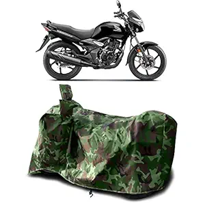 AARTRI - Honda CB Unicorn 160 New BS6 Water Resistant - Dust Proof - Full Bike Scooty Two Wheeler Body Cover for Honda CB Unicorn 160 (Green Multijungle)