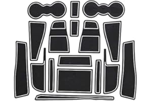 Lxzy Auto Scanalatura della Porta Tappetino per Jaguar F-Pace,Interni Antiscivolo Gomma Tappetini Portaoggetti Styling Accessori