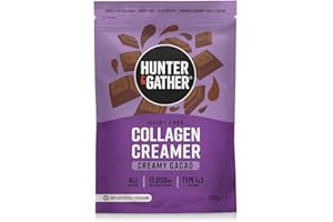Hunter & Gather Colágeno Cacao 300g I Péptidos de colágeno bovino alimentados con pasto I Sin lácteos I Apoya el cabello, la piel, las uñas y los músculos