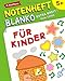 Produktbild Notenheft für Kinder. Blanko, freie Linien. Extra breit!