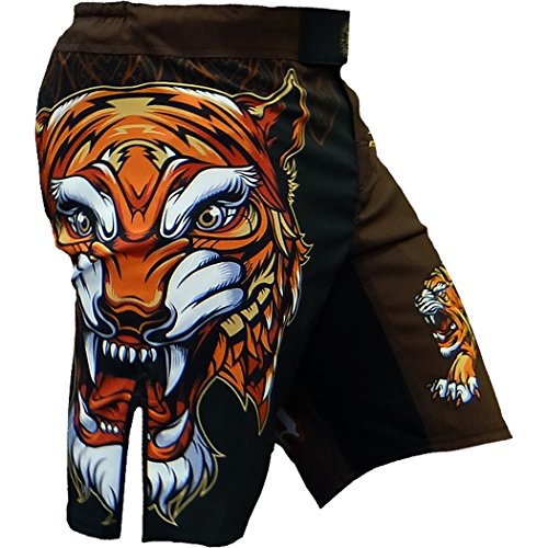 Hardcore TrainingMarble Fight Shorts Men's Boxing MMA Combat BJJ Grappling Fitness Muay Thai Kickboxing No Gi