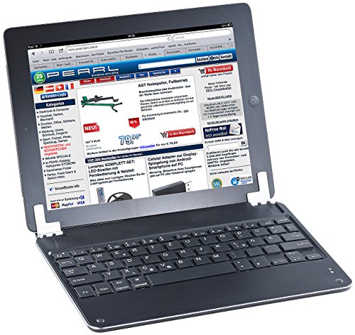 GeneralKeys Aufsteckbare Alu-Tastatur mit Bluetooth für iPad Air/Air 2 DEUTSCH