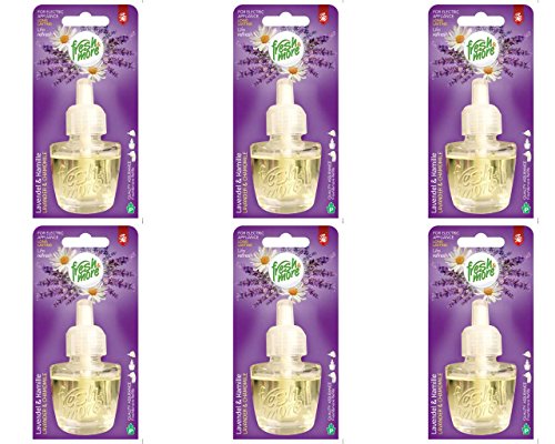 6x Fresh&More Nachfüller Für Air Wick Duftstecker Lavendel & Kamille - 19ml