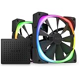 NZXT AER RGB 2-140mm - HF-2814C-DB - Personalizzazioni avanzate dell'illuminazione - Punte Winglet - Ventola LED RGB PWM - Ve