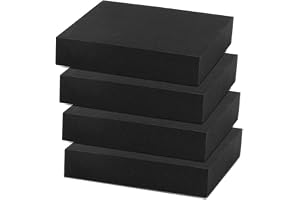 Wapasezyar Självhäftande skumgummi, 20 mm tjock, självhäftande skumplatta, svart, skumplattor för möbler, gör-det-själv-proje