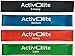 Produktbild ActiveElite  4 verschiedene Fitnessbänder / Trainingsbänder / Gymnastikbänder / Übungsbänder in einem Set (Leicht, Mittel, Schwer und EXTRA-Schwer)  Aus 100% Naturlatex  BONUS: Transportbeutel für die Bänder