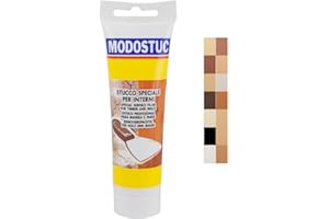 MODOSTUC Ebano - Stucco Professionale In Pasta Pronto all'Uso Per Interni Ideale per Legno e Muro a Rapida Essiccazione e Perfetta Adesione (250 g)