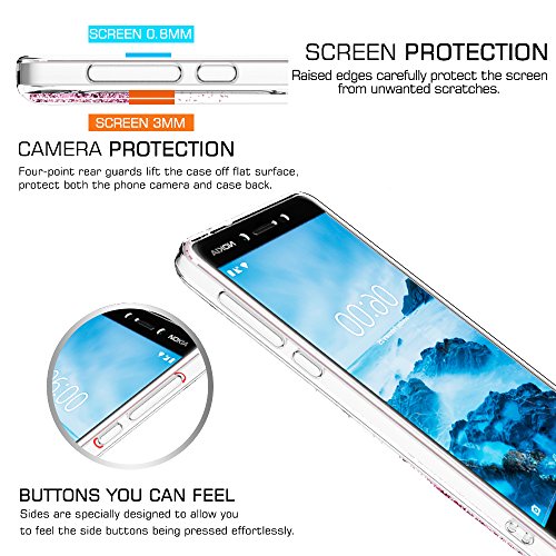 HandyhÃ¼lle Nokia 6 2018 Handy HÃ¼lle Glitzer,LeYi Neu Original HandyhÃ¼llen HandyhÃ¼lle Nokia 6 2018 Handy HÃ¼lle Cover Case Durchsichtig Transparent,SÃ¼ÃŸe MÃ¤dchen FlÃ¼ssig Bewegende Treibsand Transparent Durchsichtig Silikon TPU Bumper Hard HandyhÃ¼llen HÃ¼lle Nokia 6 2018 Smartphone Case Cover schutzhÃ¼lle mit HD- Schutzfolie fÃ¼r Nokia 6 2018 HandyhÃ¼lle Cover Handy HÃ¼llen Handycover Rot Rosa Rosegold