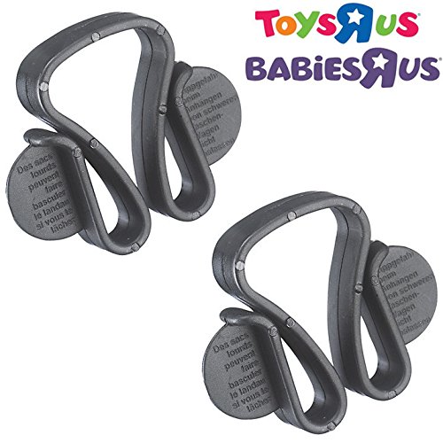 BABIES R US® Travel Safety Bag Clips - for Pram Pushchair Buggy Stroller etc. (Standard)