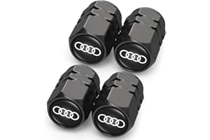 4 Tapones de válvula de neumáticos de automóviles para neumáticos de Audi A1 A3 RS3 A4 A5 A6 A7 RS7 A8 Q3 Q5 Q7 R8 S Series,4