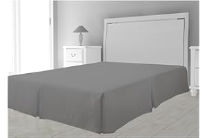 SOLEIL D'OCRE Intemporel Funda de somier de microfibra, Gris, 180 x 200 cm