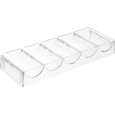 Rack d'angle avec Cup holder en plastique pour table de poker - 100 jetons Rack d'angle avec Cup holder en plastique pour table de poker - 100 jetons