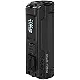 IMALENT BL50 Type-C Rechargeable EDC Torch with 365nm UV LED, uses CREE XHP50.3 HI LED with 3600lumens Bright Light, OLED Display for Outdoor and Police (BL50-Black)
