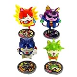 figuras de yokai watch reloj  Hasbro - Yo Kai Watch 1388223. Set de 4 personajes.