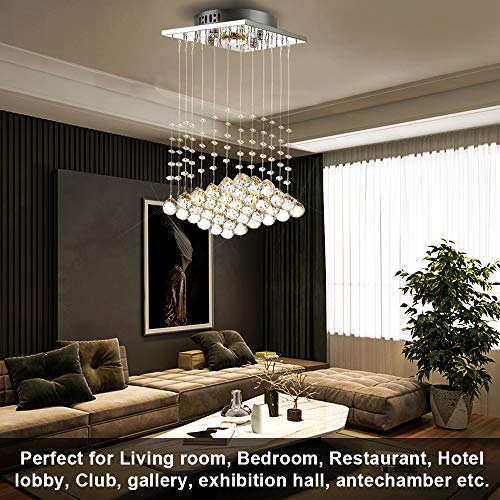 Lightess Kronleuchter Modern Kristall LED Kristall Deckenleuchte