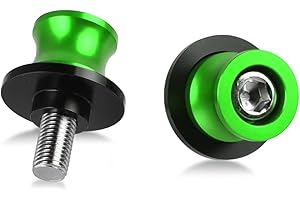 MOLONG M10 *1.25 Nottolini Assen Swingarm Spool Screw 10mm Compatibile con Vulcan S 2015+ Vulcan S Tourer performance SE Cafe Light Tourer Sport Verde