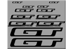 Ecoshirt Pegatinas GT Bikes New R229 Vinilo Adesivi Decal Aufkleber Клей MTB Stickers Bike, Negro