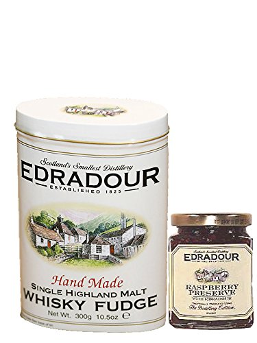 Preisvergleich Produktbild Edradour sweet Collection mit 300g Malt Whisky Fudge und 227g Raspberry Marmelade