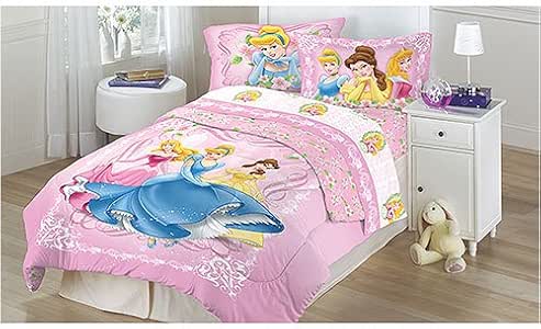 Disney princess complete single bed sheet set: Amazon.co.uk: Kitchen & Home