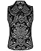 Produktbild Devil Fashion Herren Weste Warnweste Schwarz Silber Damask Goth Steampunk Aristocrat - Schwarz, XXX-Large