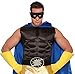 Produktbild Accessoires für Superhero Herren Kostüm, Muskelshirt Schwarz