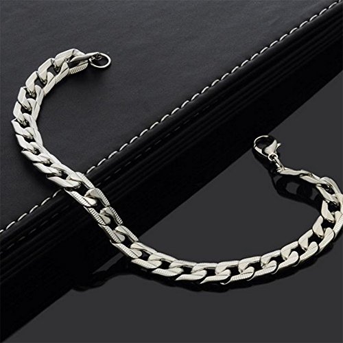 JUNGEN Armband Mode Herren Edelstahl Bracelet Bangle Weiße Armband Schmuck Zubehör - 3