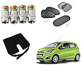 Auto Pearl Premium Quality Car Accessories Combo of Car Tyre Air Alert Valve Cap Set of 4 Pcs. & Premium Quality Car Seat Rest Cushion Black. & Premium Quality Car Auto Window Side Chipkoo Sunshade Curtains Black Set of 5 Pcs. For Chevrolet Beat Type-2 RS.1212 (31.00% Off) - Amazon
