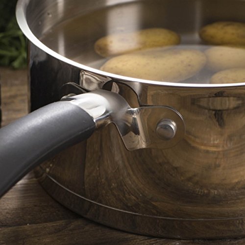 Swan Products 5-Piece Stainless Steel Saucepan Set with Silicone Handles