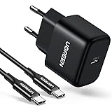 UGREEN 25W USB C snabbladdare Supersnabb kraftbank USB C-laddare med 2 m USB C-kabel Supersnabb laddning Kompatibel med Samsu
