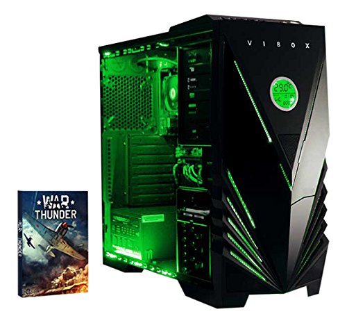 Vibox VBX-PC-5018 Vision 2 Gaming Desktop-PC (AMD A Series A4-6300, 8GB RAM, 1TB HDD, AMD Radeon HD 8370D, kein Betriebssystem) grün