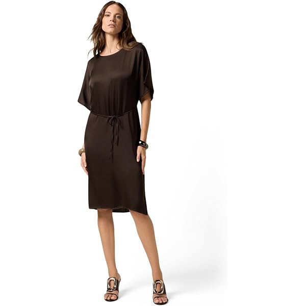Robe Assymétrique MALLONI - Bordeaux - Taille L - Coton Stretch - Neuf Sans étiquette