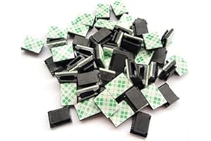 BJ-SHOP Clip de cable, clip de cable, soporte de cable de nylon para gestionar el cable 100 estantes de clip de línea n para automóviles, oficinas y hogares