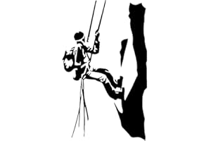 JAPANSAI Pegatina Escalada para Camper van Furgoneta 4x4 | Color Negro Alpinismo para Coche Moto | Medidas: 17 cm x 10,4 cm | Decoración Camper Furgoneta Van Coche Moto Motocicleta Caravana