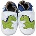 MiniFeet Soft Leather Baby Shoes, Dinosaur, 12-18 Months