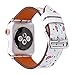 Produktbild YII Iwatch-Armband, Bedrucktes Leder-Flamingo-Armband Für Apple Watch1 / 2/3/4 Generation,B,38MM