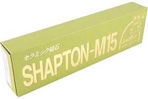 SHAPTON Pietra per affilare in ceramica giapponese M15/grana media 2000, pietra da 15 mm con base in legno