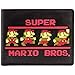 Price comparison product image Nintendo Super Mario Bros Pixel 9-Bit Black ID & Card Bi-Fold Wallet