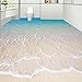 Produktbild LWCX Benutzerdefinierte Selbstklebende Boden Wandmalerei Moderne Strand Seewasser 3D Boden Fliesen Aufkleber Badezimmer Küche308X220CM
